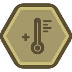 Sticker - Thermometer Icon Design