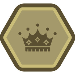 Wall Mural - Crown Icon Design