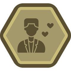 Sticker - Groom Icon Design