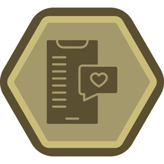 Canvas Print - Dating App Icon Design