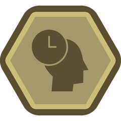 Sticker - Patience Vector Icon Design