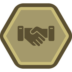 Canvas Print - Handshake Icon Design