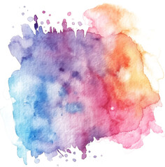 Canvas Print - Watercolor texture stain overlay