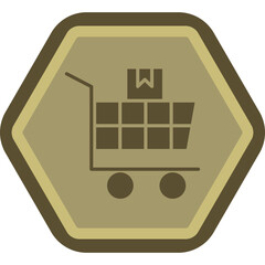 Canvas Print - Trolley Icon Design