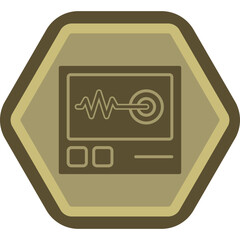 Canvas Print - Monitoring Icon Design