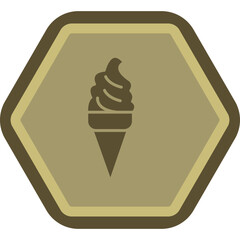 Canvas Print - Ice Cream Icon Design