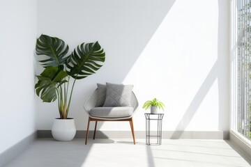 Wall Mural - Scandinavian Interior Design Style of Balcony architecture furniture balcony.