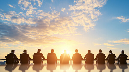 Wall Mural - People at business meeting 