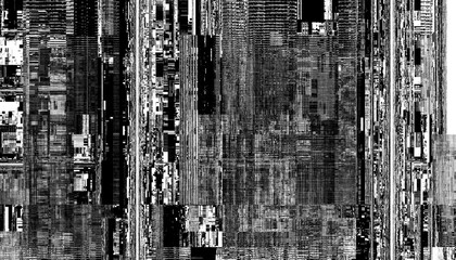 Abstract black pixelated overlay with a transparent background. Png overlay background