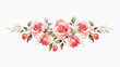 © Rawpixel.com - Elegant watercolor pink rose bouquet