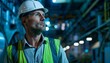© osagvsa - Engineer in Hard Hat Supervising Industrial Facility