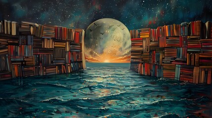 Canvas Print - The Sea of Knowledge.