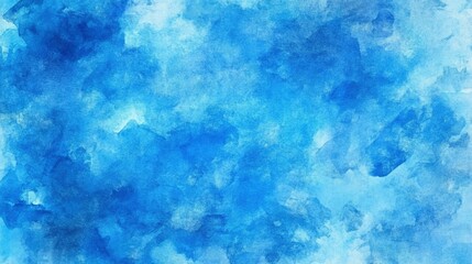 Blue light watercolor background, texture paper , ai