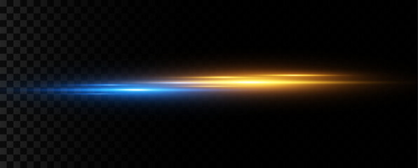 Poster - Horizontal dynamic light golden lines.Bright rays of light. Vector illustration.Bright golden flashes and highlights.k	