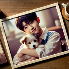 Heartwarming Bond: Boy and His Puppy