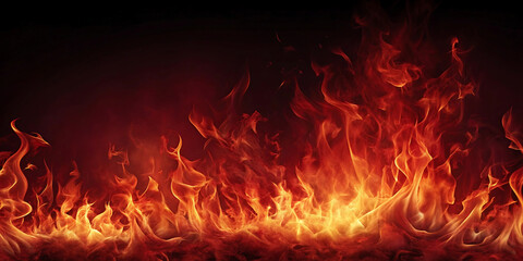 orange fire flames background