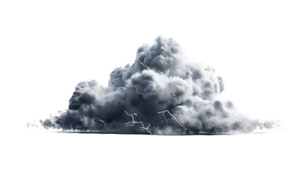 Wall Mural - grey cloud with thunder