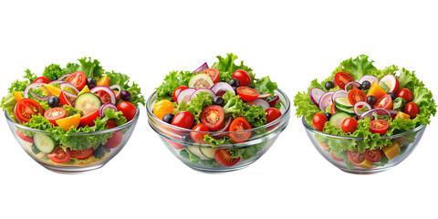 bowl of vegetable isolated on transparent background