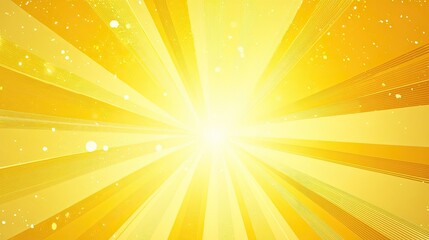 Wall Mural - yellow abstract background with light of sunburst. yellow starburst with halftone. sun ray retro bac