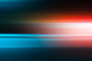 Wall Mural - abstract technology background. motion blur background. glowing backdrop. colorful blue and red grad