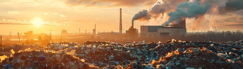 Efficient Waste to Energy Plant Converting Trash into Electricity for Sustainable Power