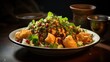© hamzahalderad - Samosa Chaat with Tamarind Chutney. Best For Banner, Flyer, and Poster