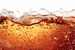 © Exotic Escape - Close Up of Bubbly Soda Drink in Orange and Brown Colors.
