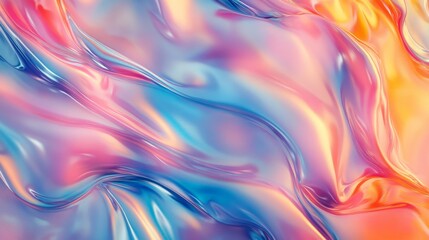 Wall Mural - Abstract colorful fluid wave background flowing liquid pattern