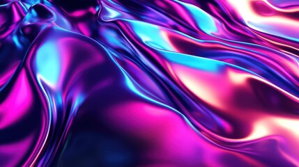 Poster - Abstract Liquid Neon Background