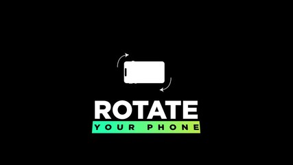 Rotate your phone  animation with transparent background 