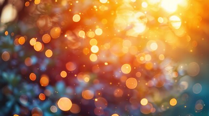 Aufkleber - Soft light flare with warm tones and gradient colors