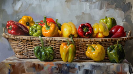 Wall Mural - Market Peppers