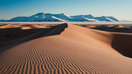 Wall Mural - desert contrast with generative ai