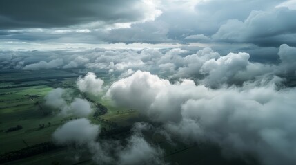 Wall Mural - Storm Clouds From Above