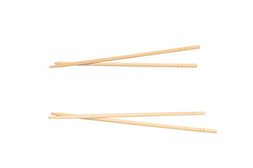 sushi chopsticks isolated on a white background.