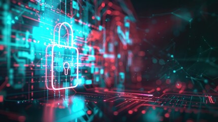 Poster - Cybersecurity: A Digital Lock Protecting Data