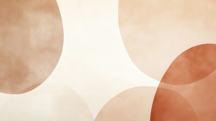 Wall Mural - abstract design featuring soft shapes in warm tones, creating a calming visual effect.