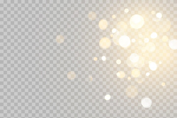 Wall Mural - christmas background. powder png. magic shining dust. fine, shiny dust bokeh particles fall off slig