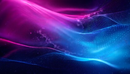Wall Mural - Electric Neon background - vibrant gradient background that blends electric blue into bright magenta. Graphic art illustration banner