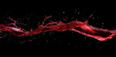 Wall Mural - Red Wine Splash.