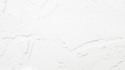 Wall Mural - Closeup grunge texture white paint cement wall. wall background. Grunge White Background Cement Old Texture Wall. Texture of white plaster on a concrete wall handmade. Construction, interior design.