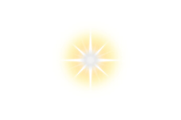 Wall Mural - shining glowing star. starlight with bright sparkles effect isolated on transparent background. flar