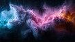© Dulemegapixel - Brilliantly colored clouds in spectacular blue, red, and white hues float in space, creating an ethereal, otherworldly scene full of celestial beauty.