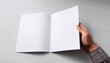 © Kari - blank a4 photorealistic brochure mockup on light grey background