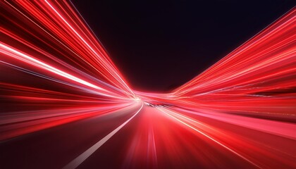 modern red neon speed line