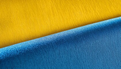 Canvas Print - vibrant abstract backdrop with textured grain displaying a diagonal shift from blue to yellow