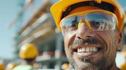 Wall Mural - worker with helmet