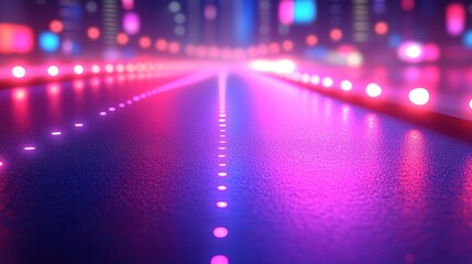 Canvas Print - Neon Path