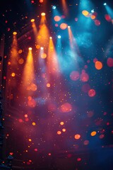 Poster - Colorful Stage Lights and Bokeh