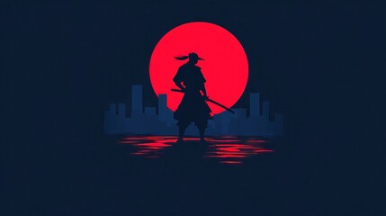 Canvas Print - Samurai Shadow